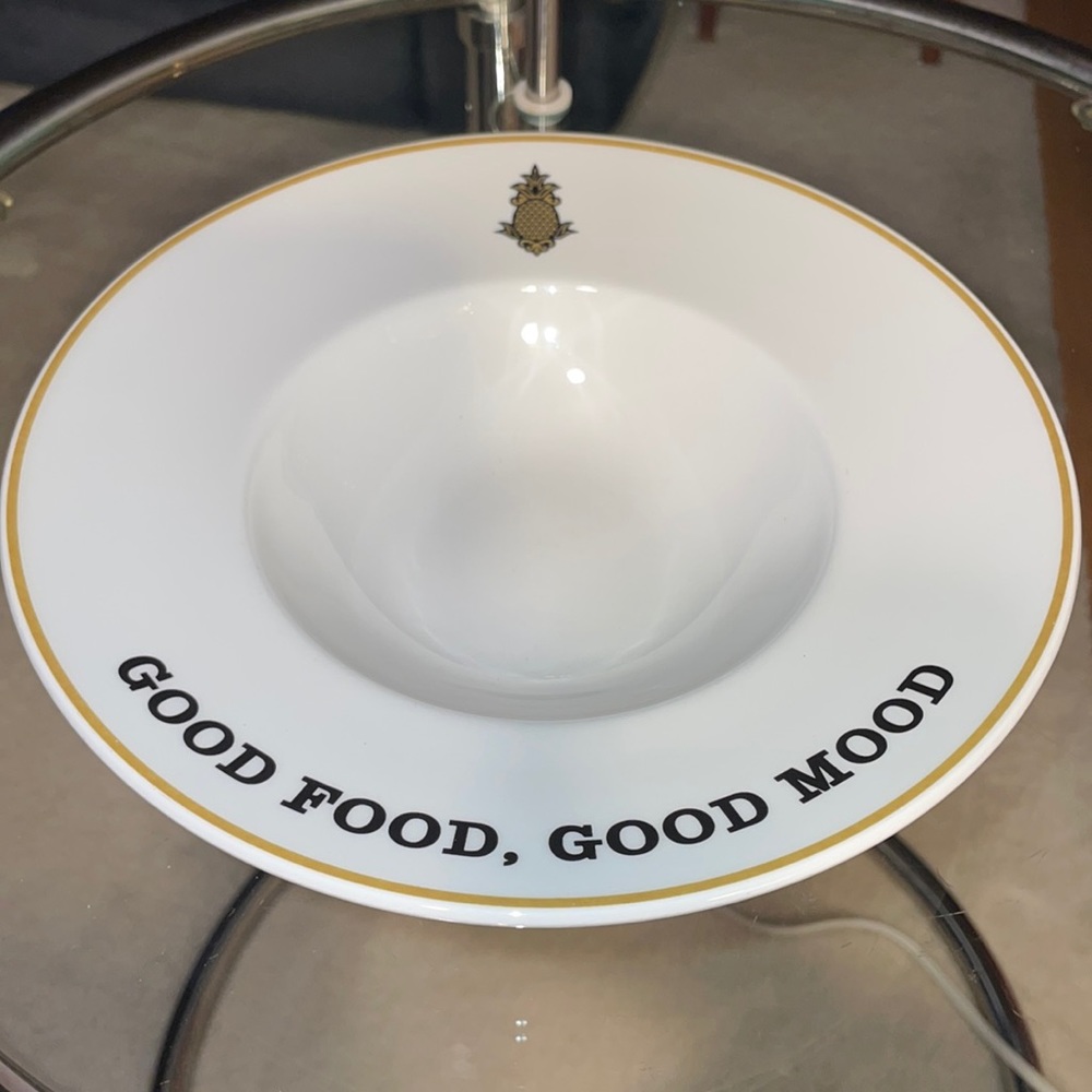 Rare Good Food, Good Mood Churchill Made in England Bowl Plate